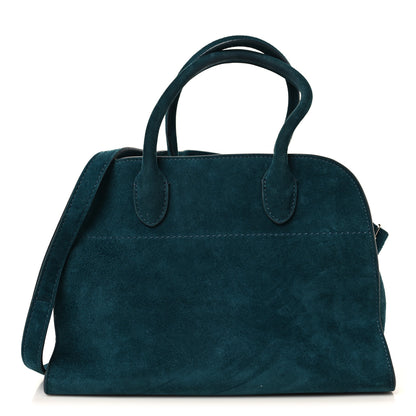 The Row Suede Soft Margaux 10 Bag Teal Green 1 of 11