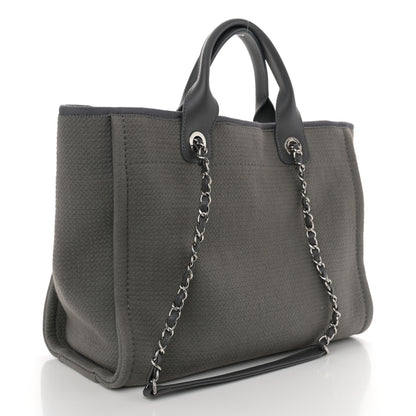 Chanel Mixed Fibers Small Deauville Tote Dark Grey 4 of 12