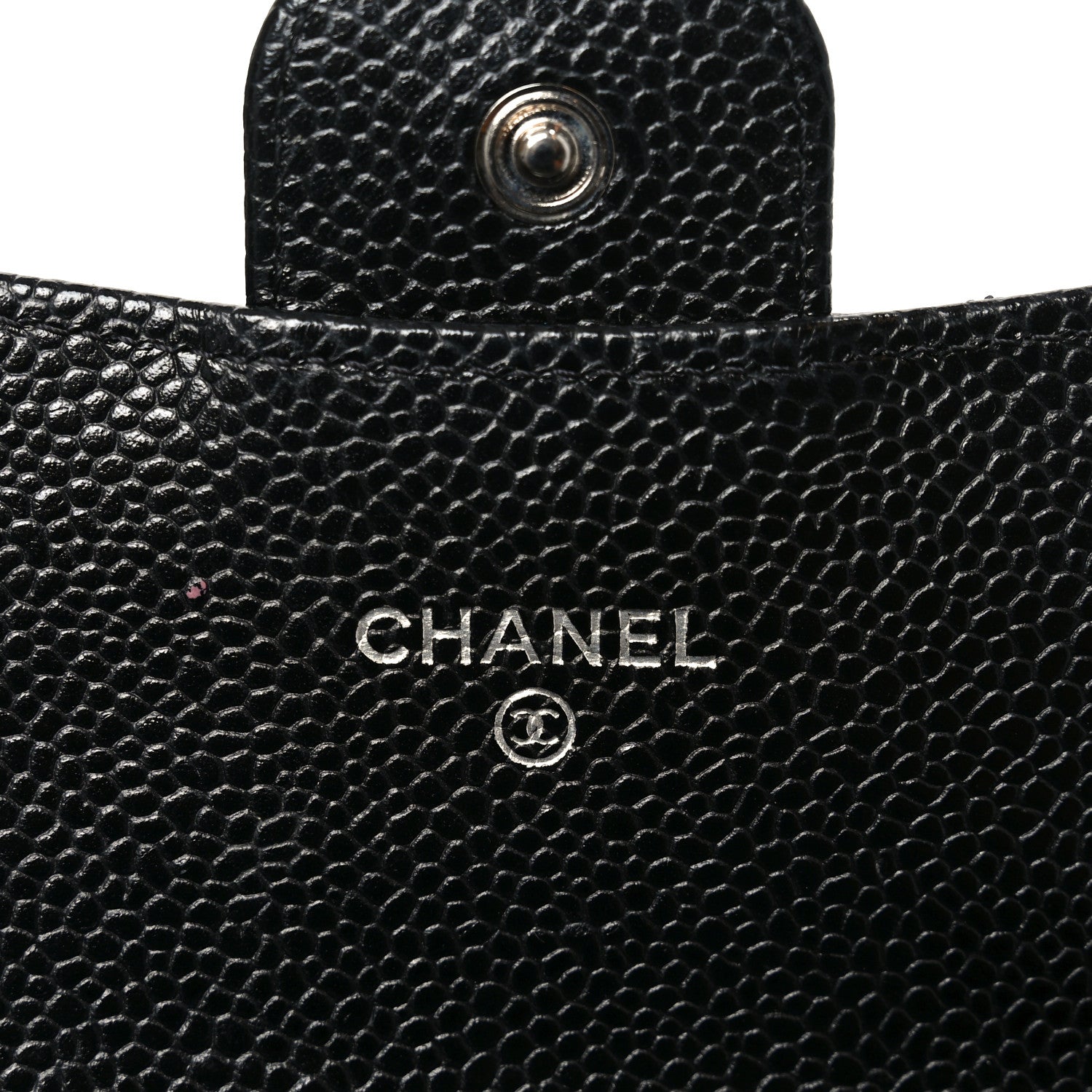 Chanel Caviar Quilted Large Gusset Flap Wallet Black 6 of 9