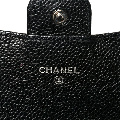 Chanel Caviar Quilted Large Gusset Flap Wallet Black 6 of 9