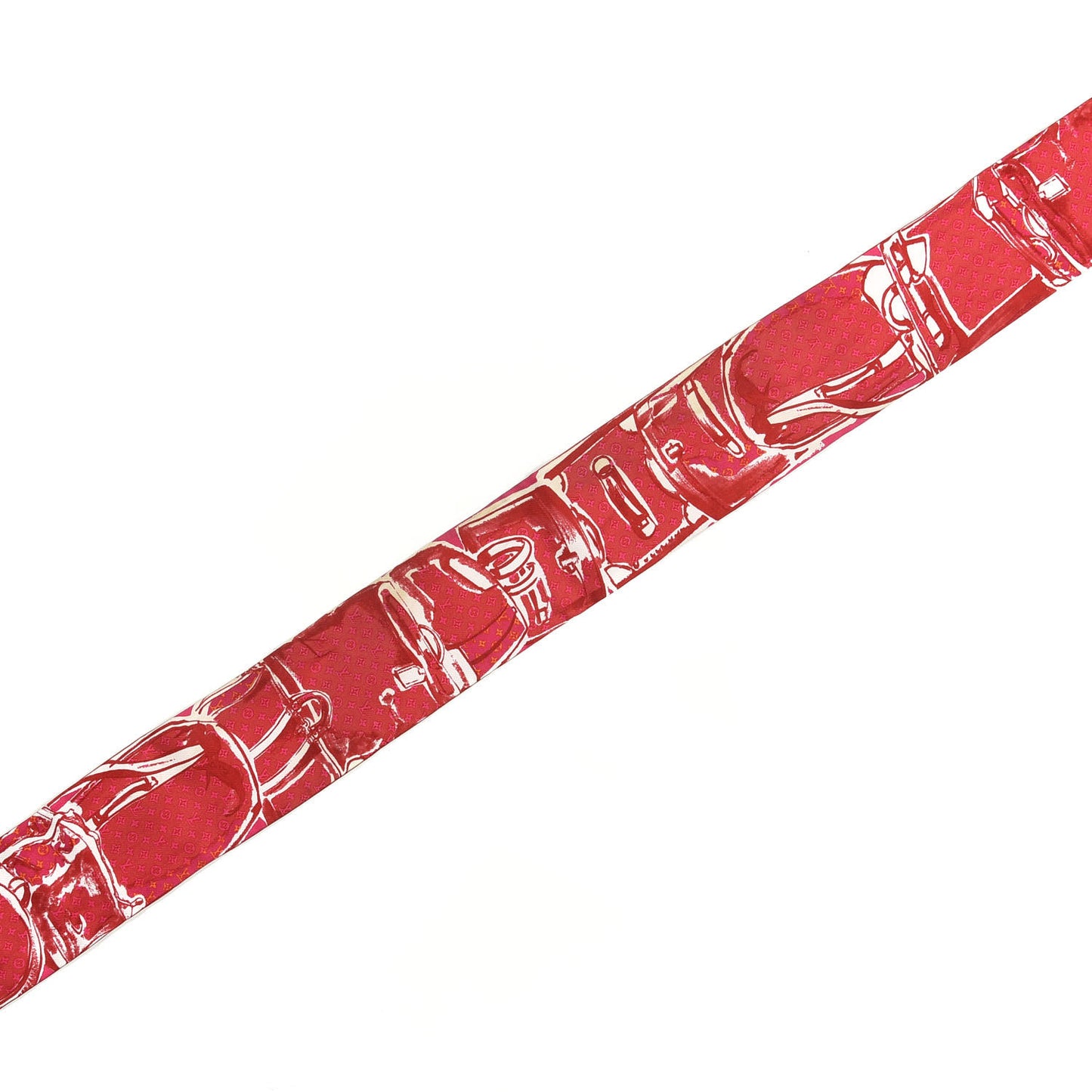 Silk Monogram Trunks Bandeau Fuchsia