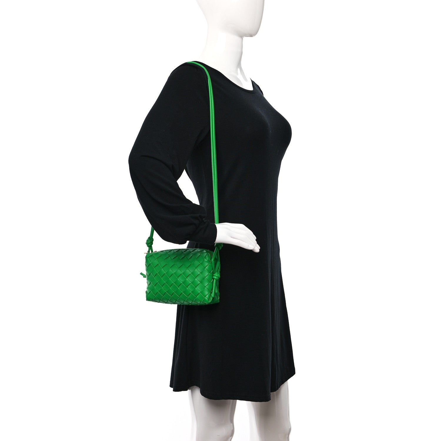 Bottega Veneta Nappa Intrecciato Mini Loop Camera Bag Parakeet 2 of 9