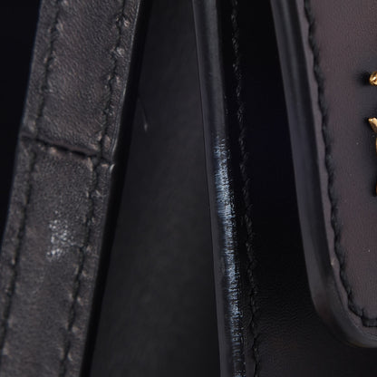 Gucci Calfskin Animal Studs Medium Sylvie Top Handle Bag Black 9 of 9
