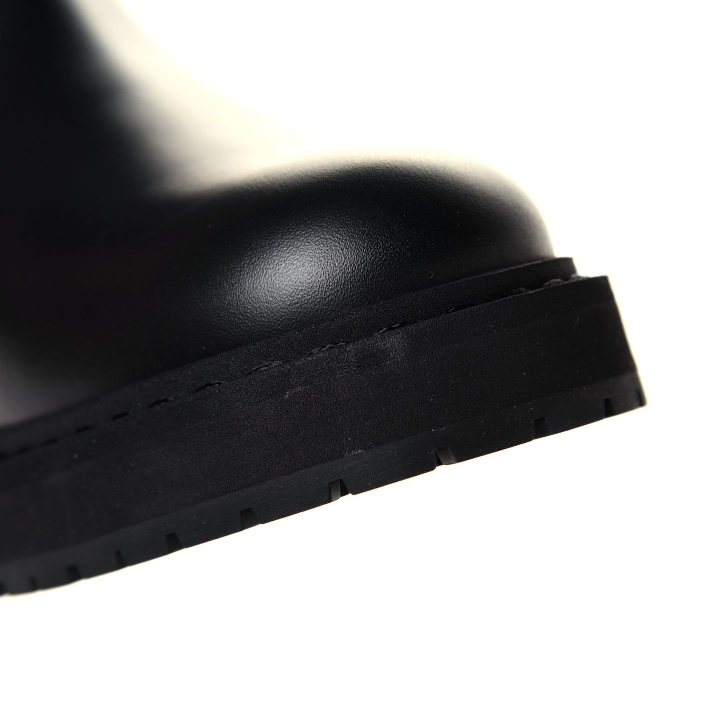 Vitello Nappa FF Embossed Tall Boots 35.5 Black