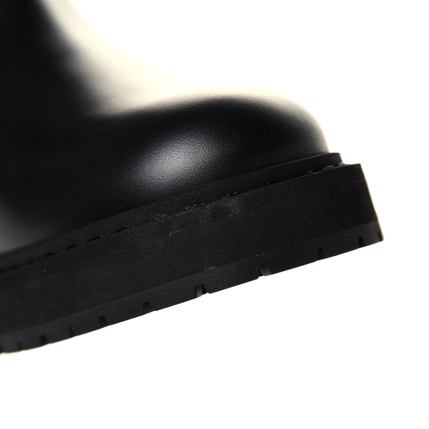 Fendi Vitello Nappa FF Embossed Tall Boots 35.5 Black 7 of 7