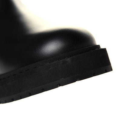 Fendi Vitello Nappa FF Embossed Tall Boots 35.5 Black 7 of 7