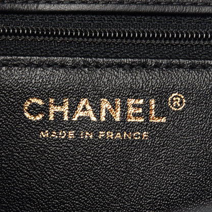 Chanel Calfskin Quilted Chevron In The City Bag Black 6 of 9