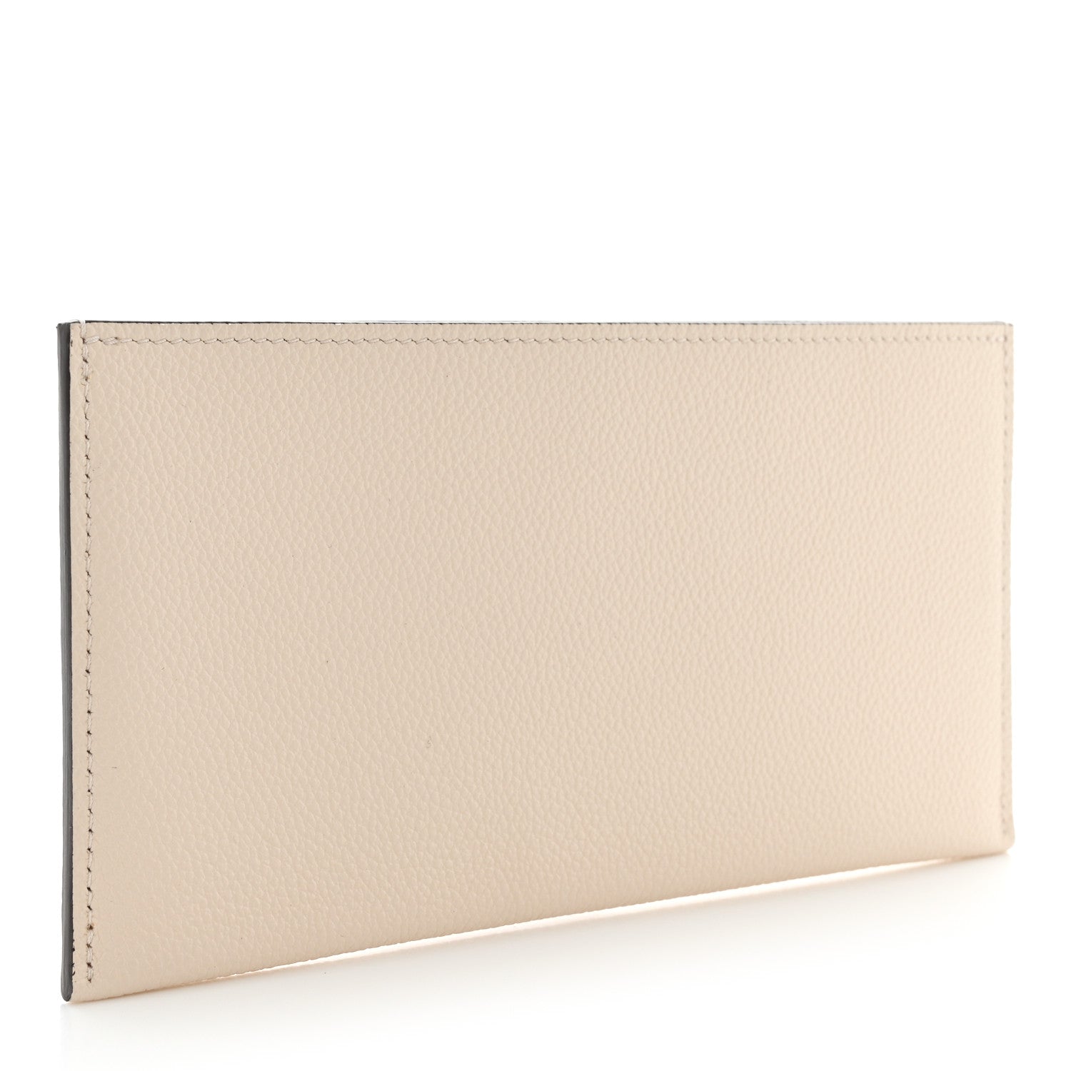Louis Vuitton Calfskin Felicie Chain Wallet Card Holder Insert Cream 3 of 6