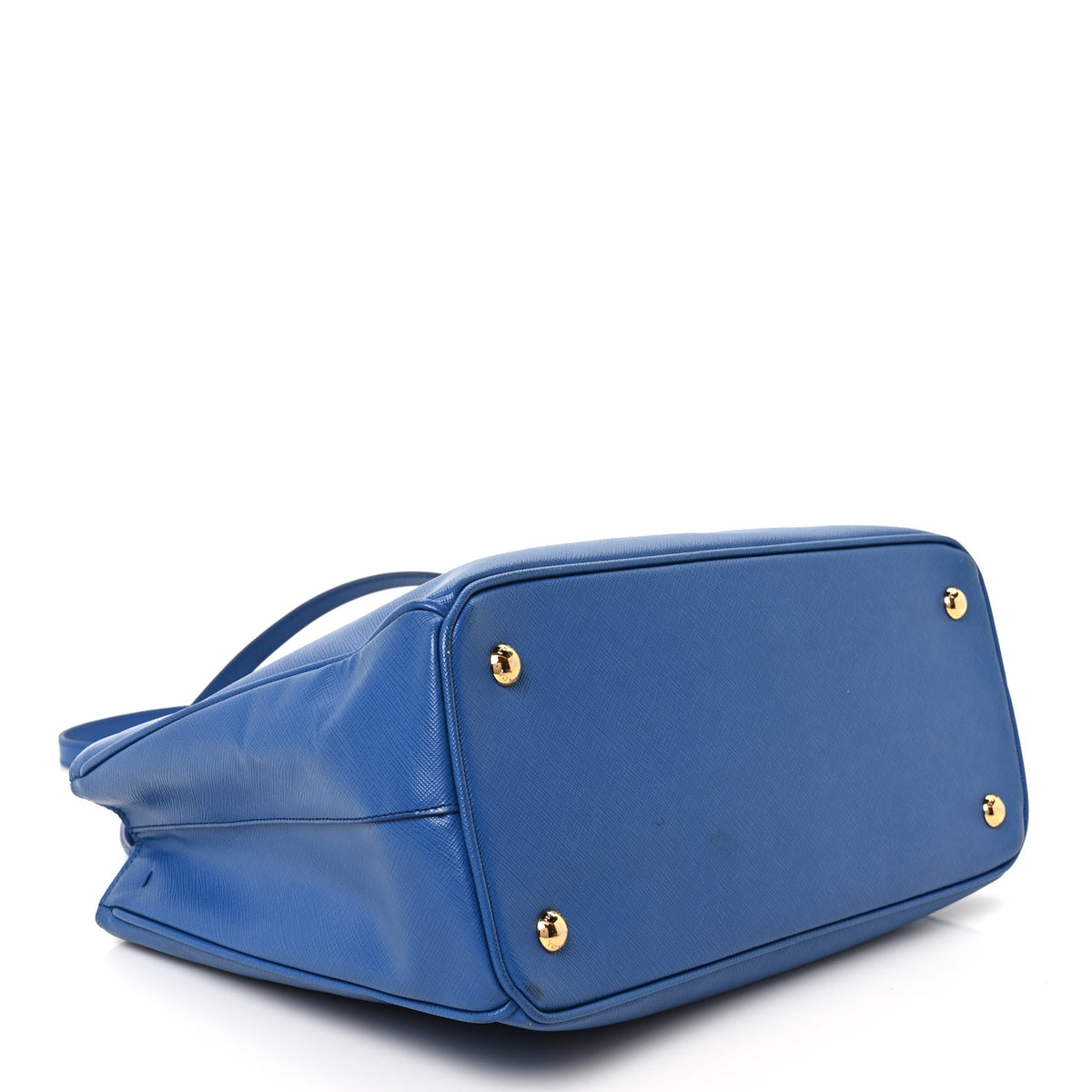 Saffiano Lux Medium Galleria Double Zip Tote Blue