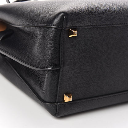 MCM Grained Calfskin Medium Milla Tote Black 9 of 10