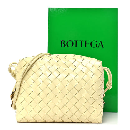 Bottega Veneta Polished Nappa Intrecciato Knot Small Loop Camera Bag Zest Washed 10 of 10