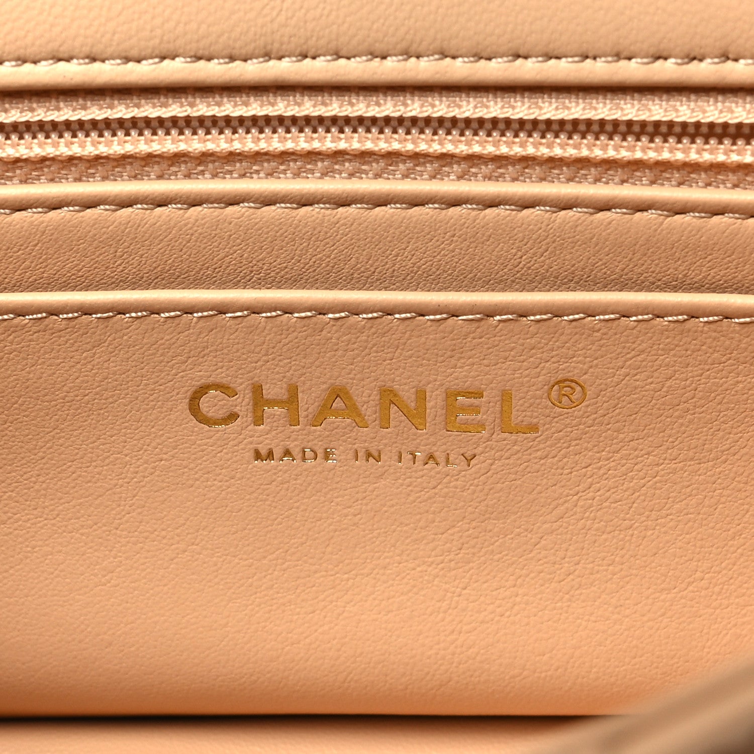 Chanel Lambskin Quilted Mini Rectangular Pearl Crush Flap Beige 6 of 10