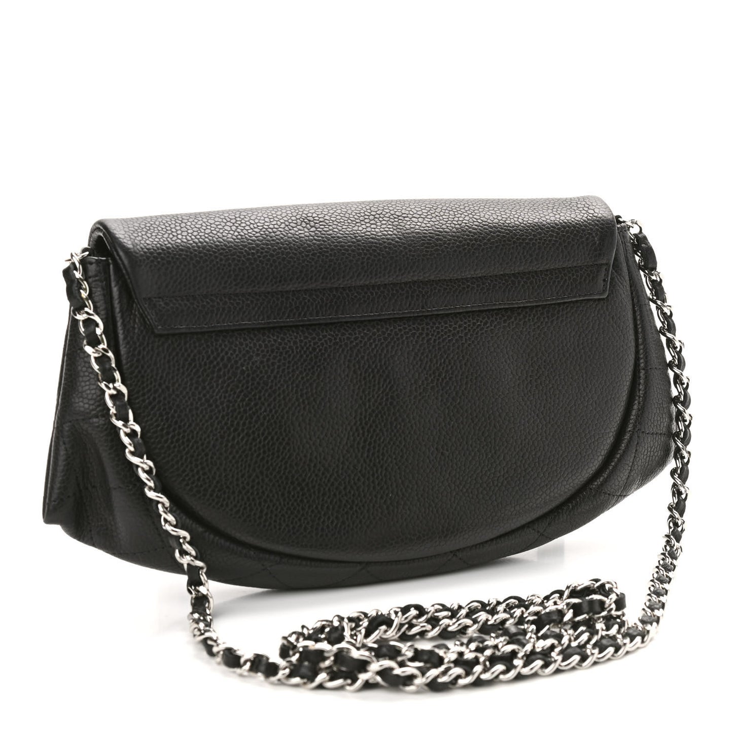Caviar Half Moon Wallet On Chain WOC Black