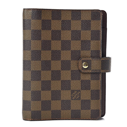 Louis Vuitton Damier Ebene Medium Ring Agenda Cover 1 of 15