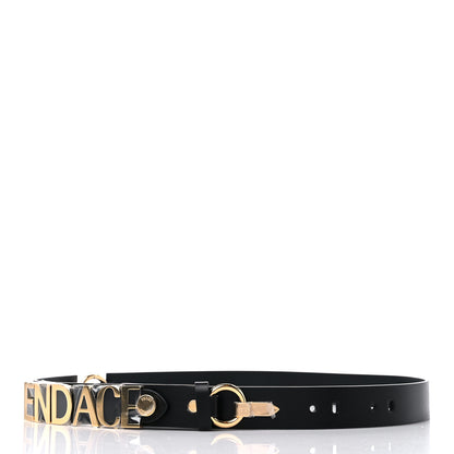 Versace X FENDI Calfskin Fendace Logo Belt 100 40 Black 2 of 6