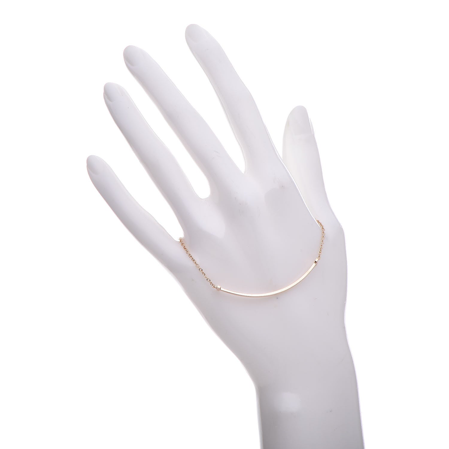 Tiffany 18K Rose Gold T Smile Bracelet 2 of 5