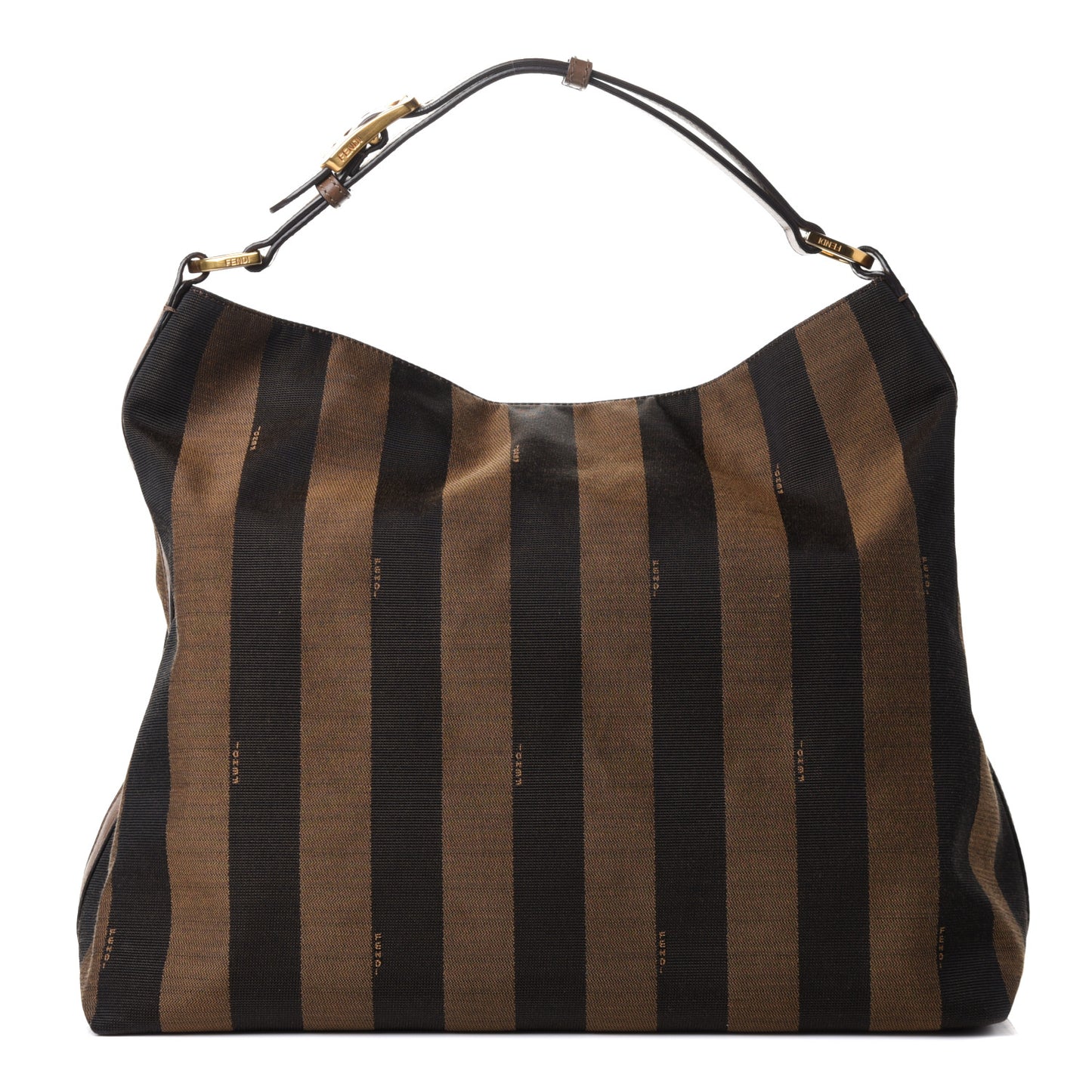 Pequin Vitello Large Hobo Tobacco Foresta