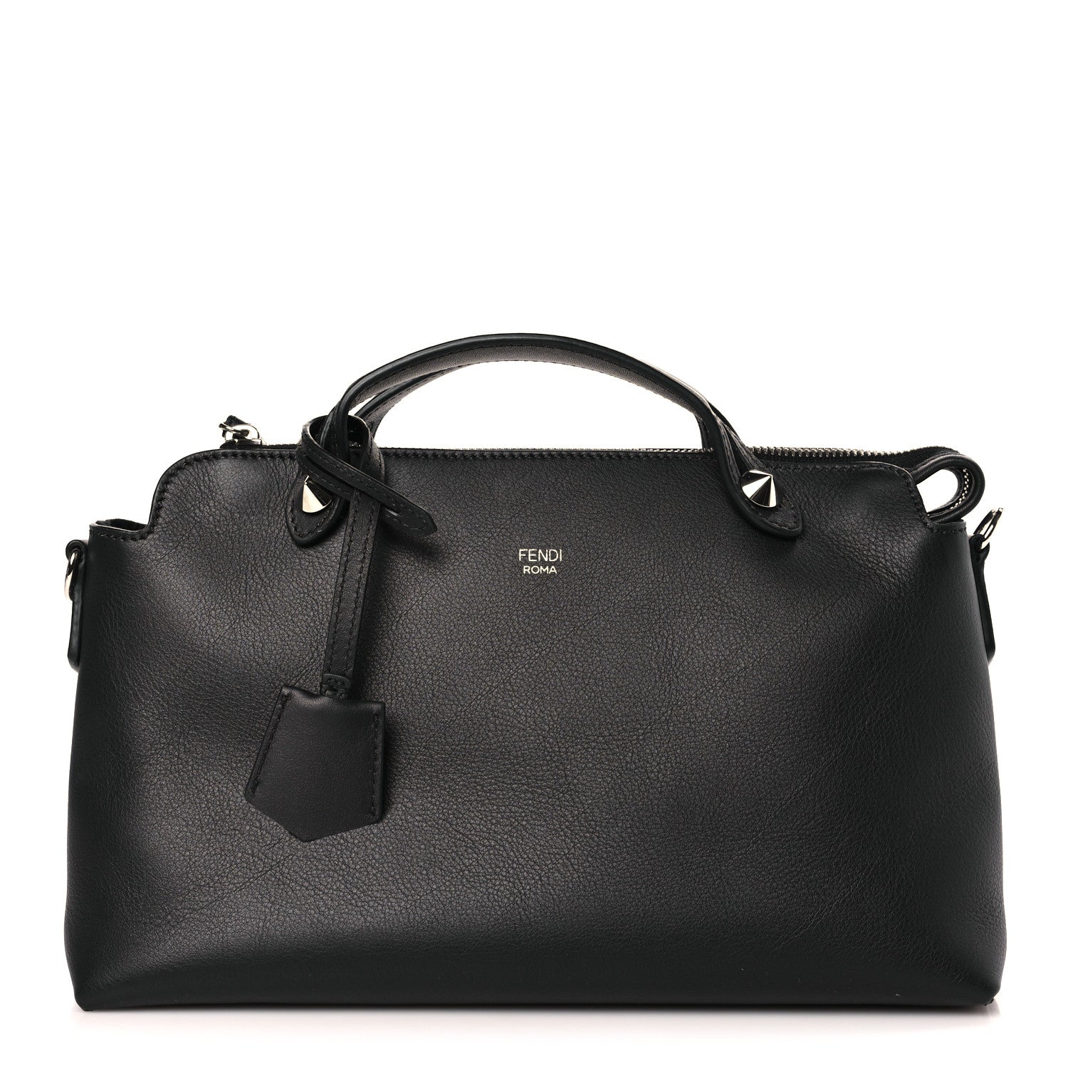 Fendi Vitello Dolce Medium By The Way Boston Bag Black 1 of 9