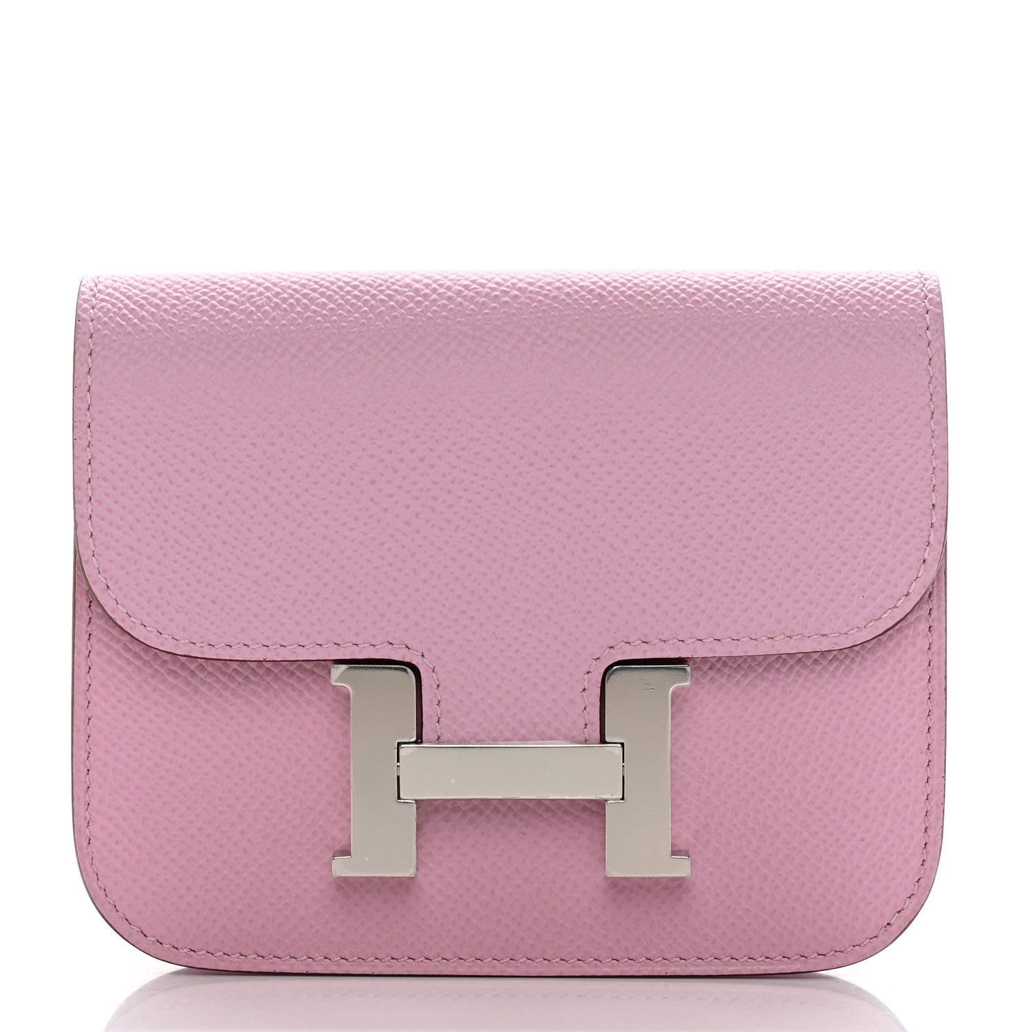 Hermes Epsom Constance Slim Wallet Mauve Sylvestre 1 of 8