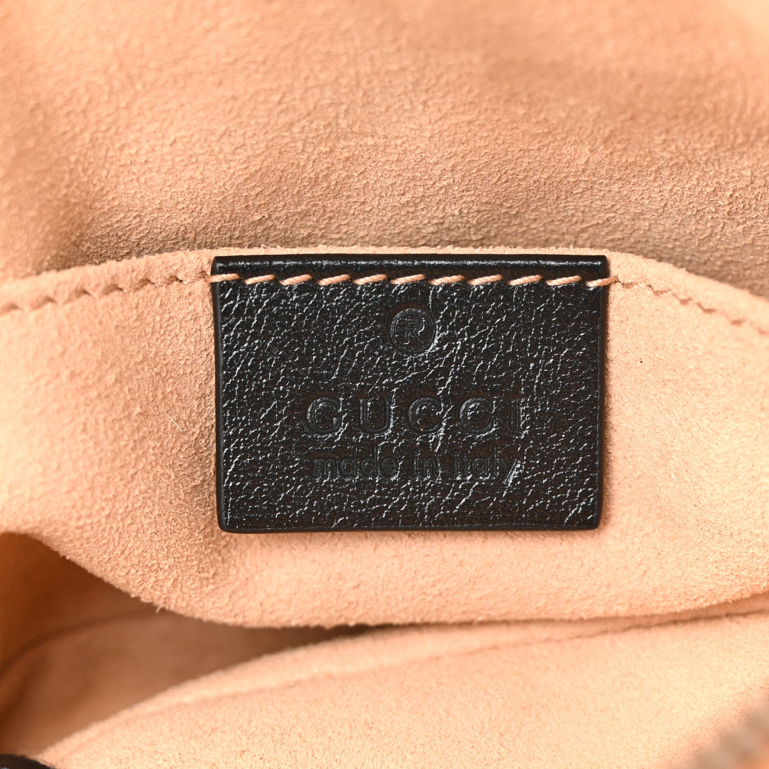 Gucci Vintage Effect Calfskin Matelasse Diagonal Torchon GG Marmont Belt Bag 65 25 Cognac 6 of 10