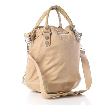 Balenciaga Agneau Giant 21 Silver Hardware Hardware Pompon Sahara 2 of 14
