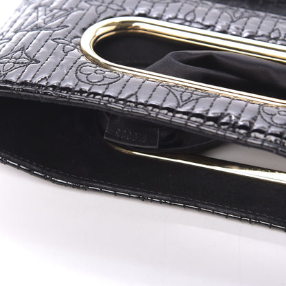 Louis Vuitton Suede Monogram Motard Afterdark Clutch Black 9 of 10