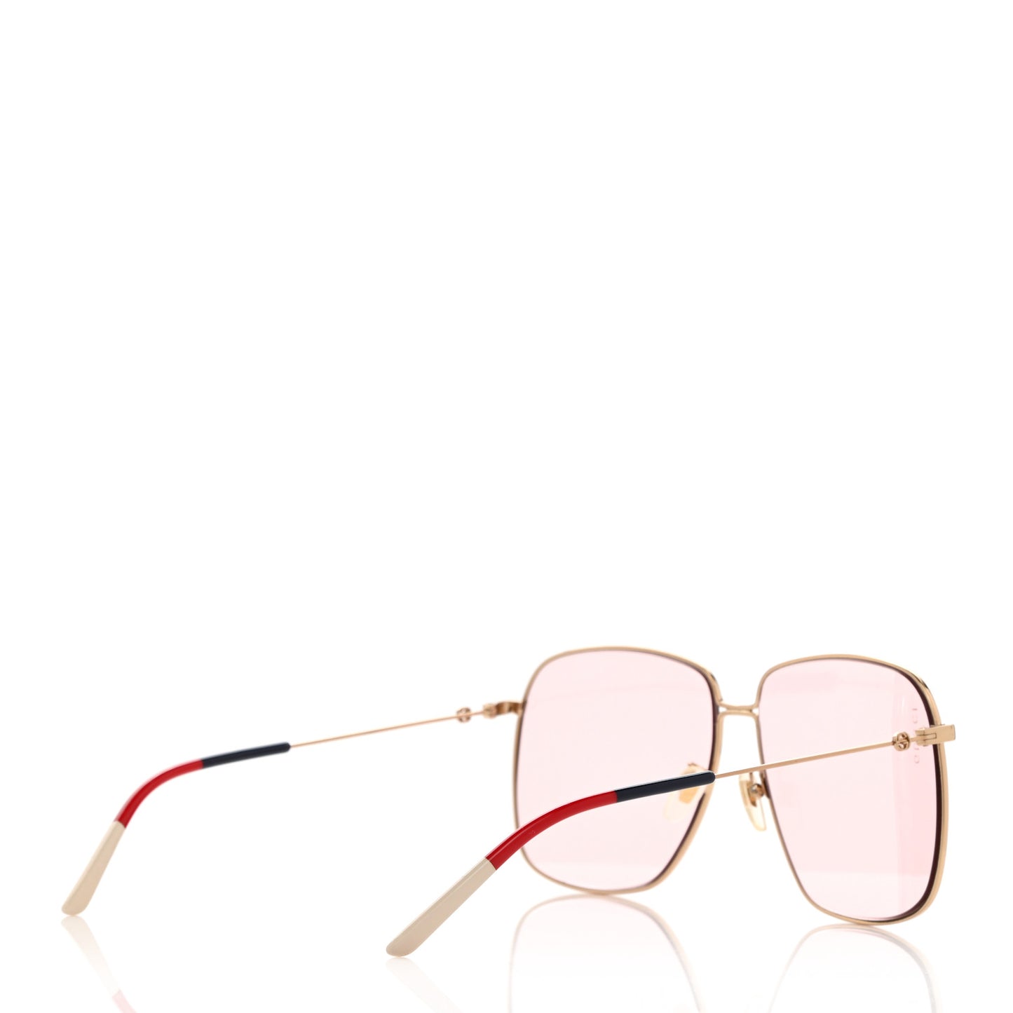 Rectangular Frame Interlocking G Sunglasses GG0394S Pink