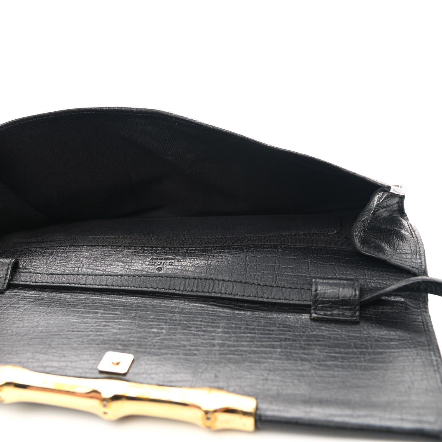 Gucci Monogram Bamboo Web Clutch Black 4 of 6