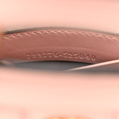 Gucci Calfskin GG Matelasse Mini Top Slip Handle Crossbody Bag Perfect Pink Natural 7 of 10