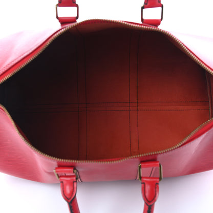 Louis Vuitton Epi Keepall 45 Castillan Red 6 of 12