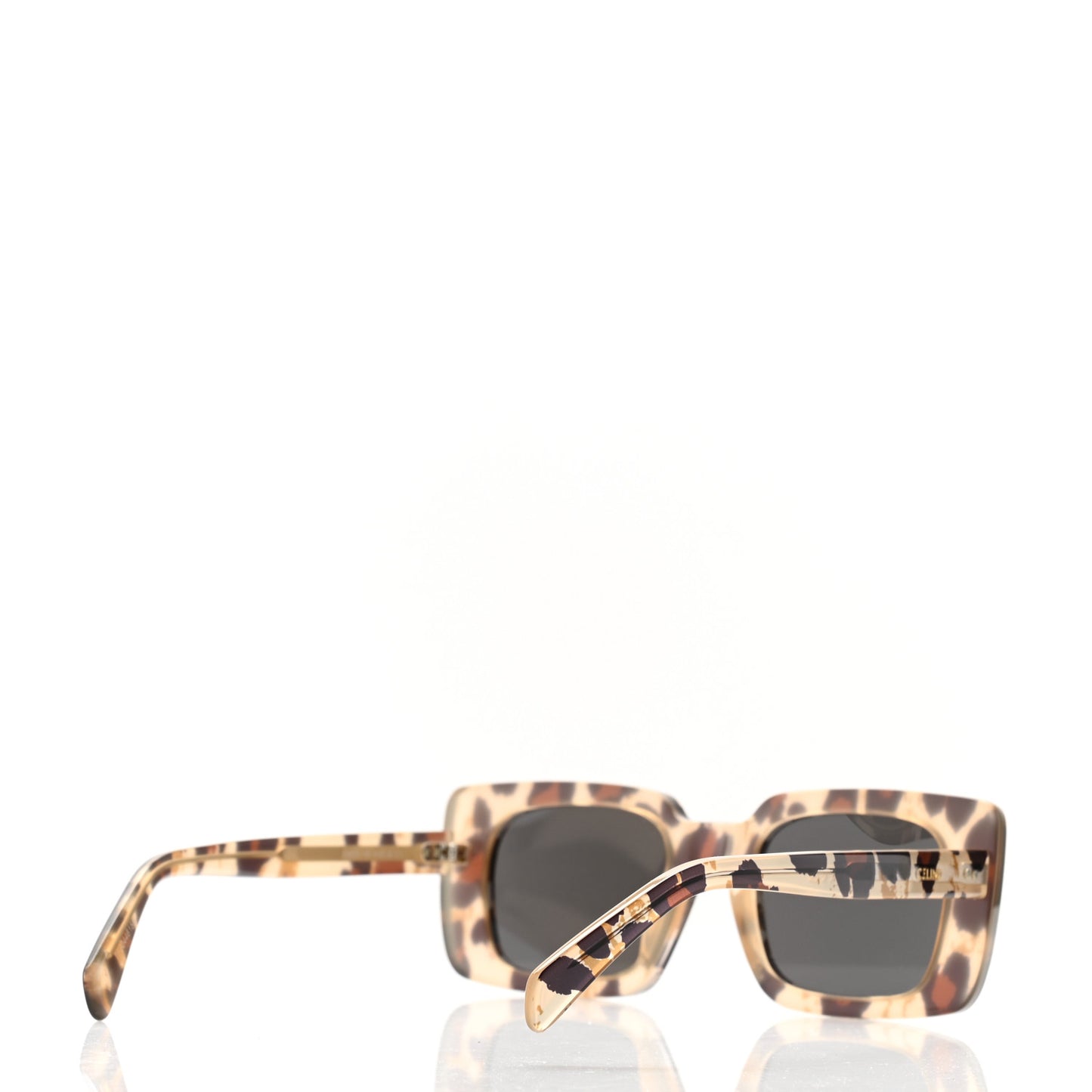 Acetate Rectangular Sunglasses CL402131 Brown Multicolor