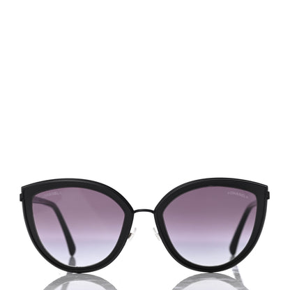 Chanel Cat Eye Sunglasses 4222 Black 2 of 8