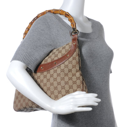 Gucci Monogram Anita Bamboo Top Handle Bag 2 of 8