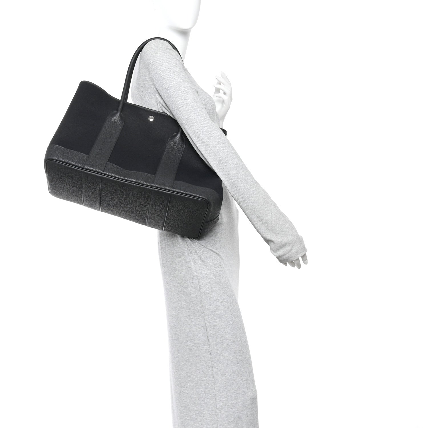 Hermes Toile Militaire Negonda Neo Garden Party Voyage 41 Black 2 of 11