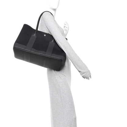 Hermes Toile Militaire Negonda Neo Garden Party Voyage 41 Black 2 of 11