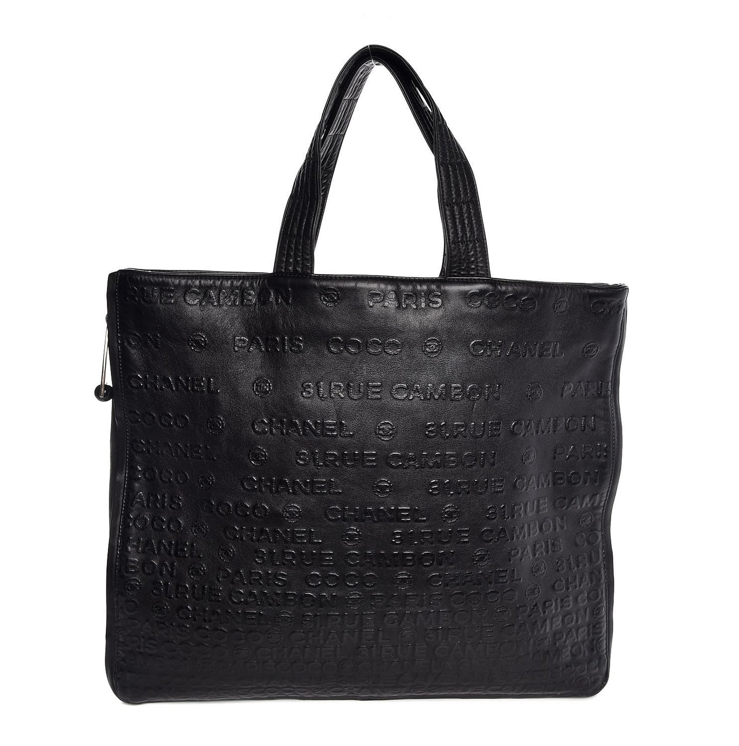 Calfskin Embossed Unlimited Tote Black
