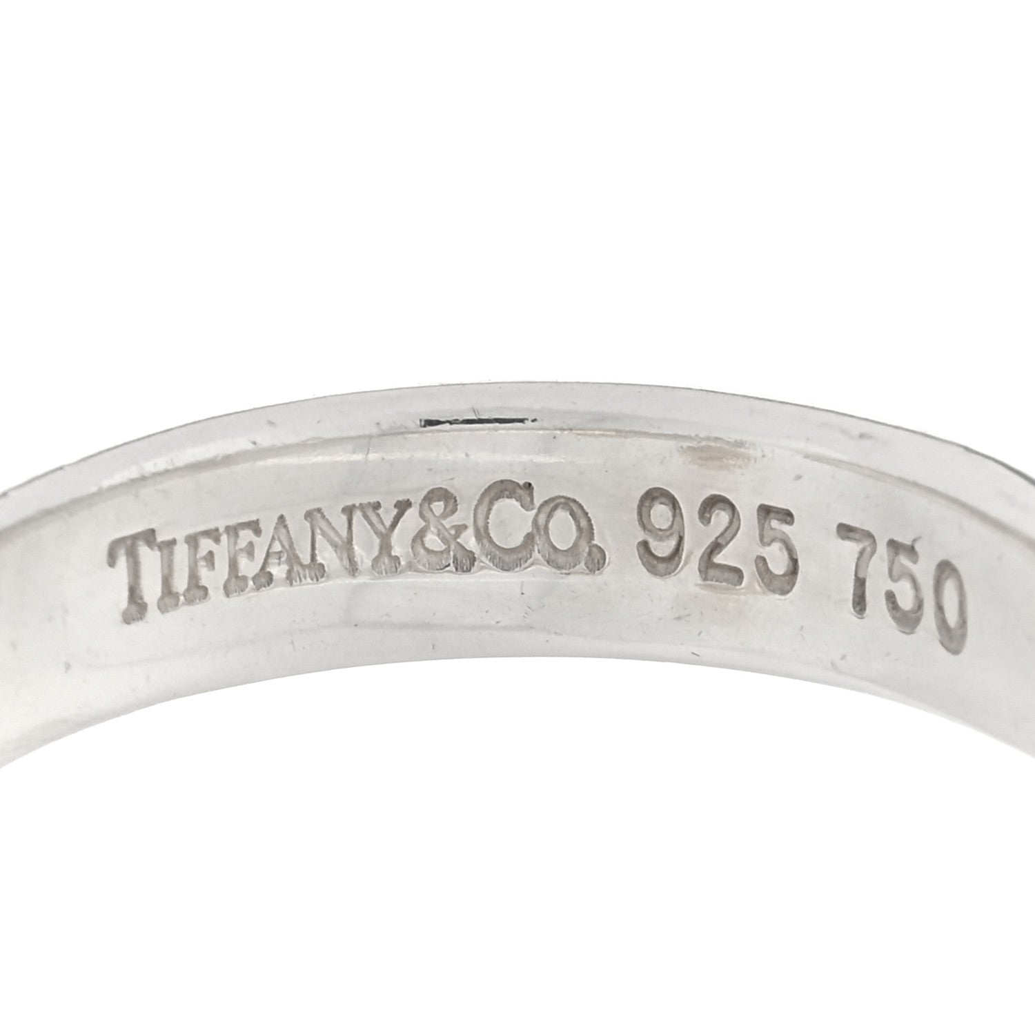Tiffany Sterling Silver 18K Yellow Gold Hook Ring 51 5.75 4 of 4