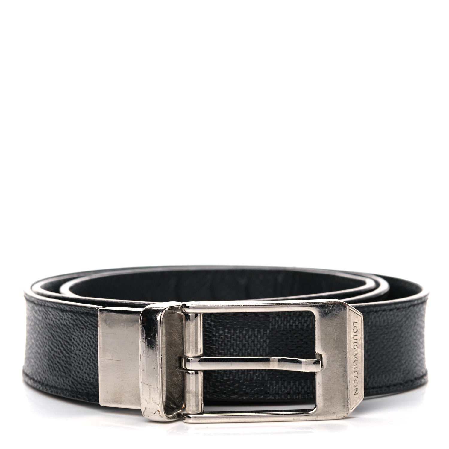 Louis Vuitton Damier Graphite 35mm Belt 100 40 1 of 9