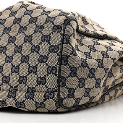 Gucci Monogram Calfskin Large Sukey Tote Navy 10 of 13