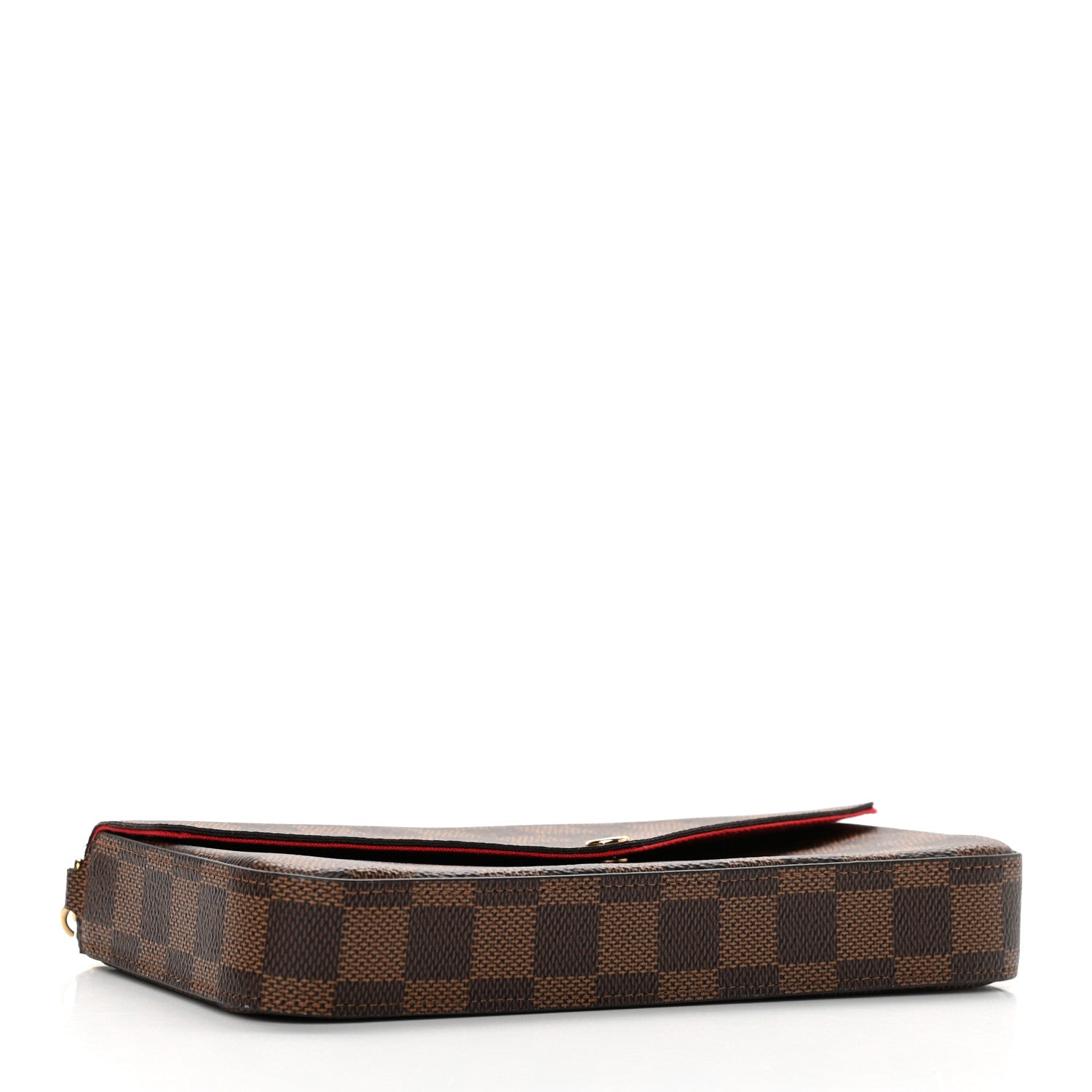 Louis Vuitton Damier Ebene Pochette Felicie Chain Wallet 5 of 12