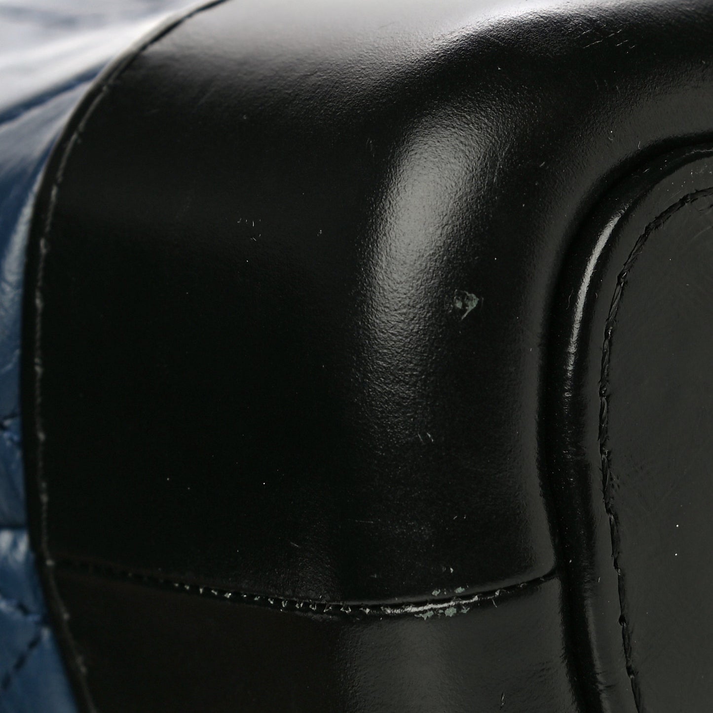 Aged Calfskin Quilted Small Gabrielle Hobo Navy Black
