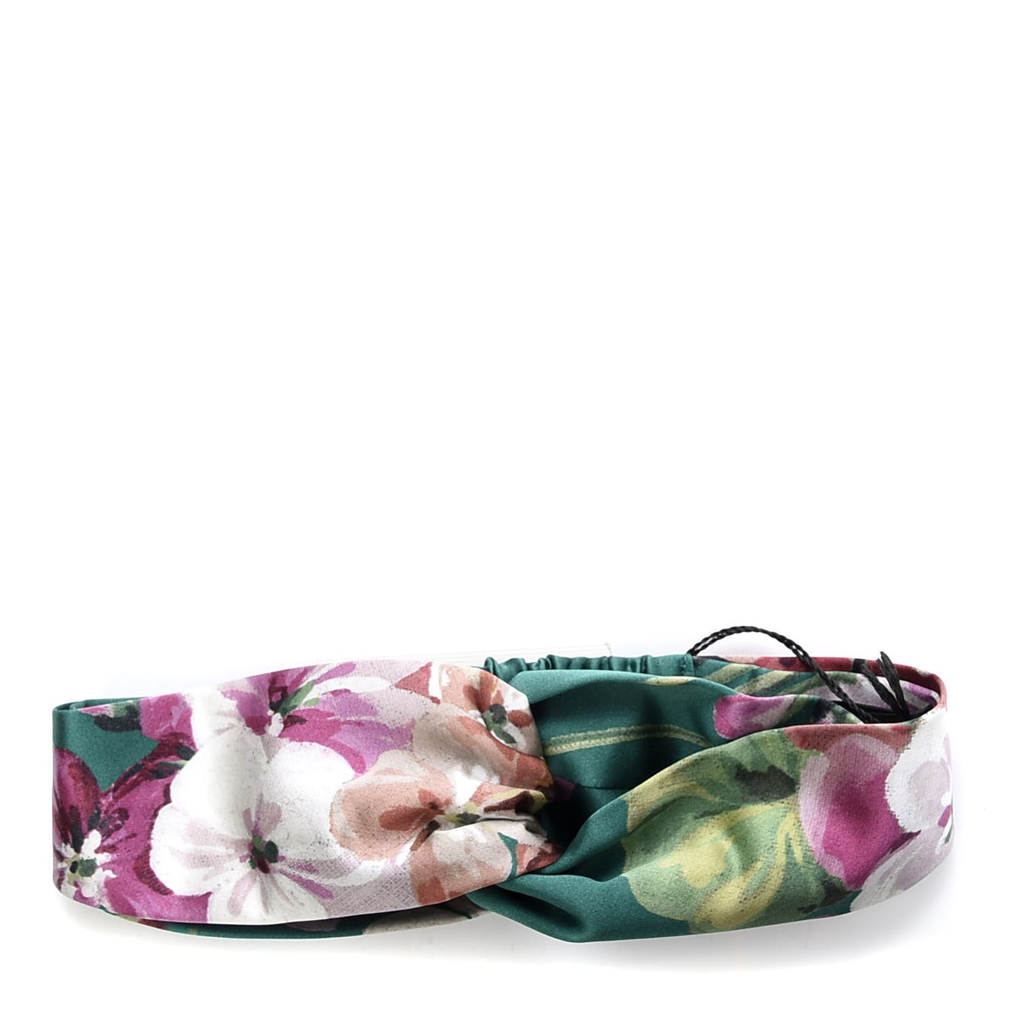 Silk Blooms Print Duchesse Headband Grass