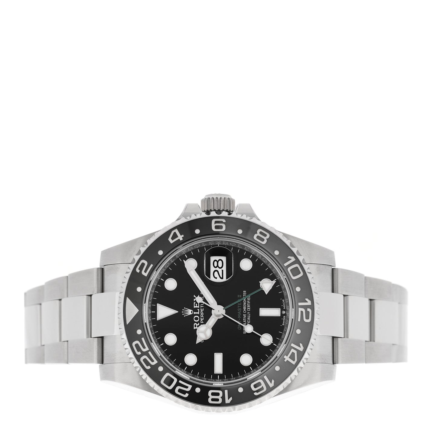 Stainless Steel 40mm Oyster Perpetual Date GMT Master II Bruce Wayne Watch Black 126710GRNR