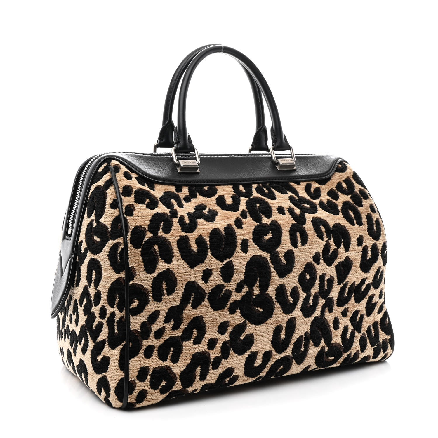 Louis Vuitton Jacquard Velvet Leopard Print Stephen Sprouse Speedy 3 of 10