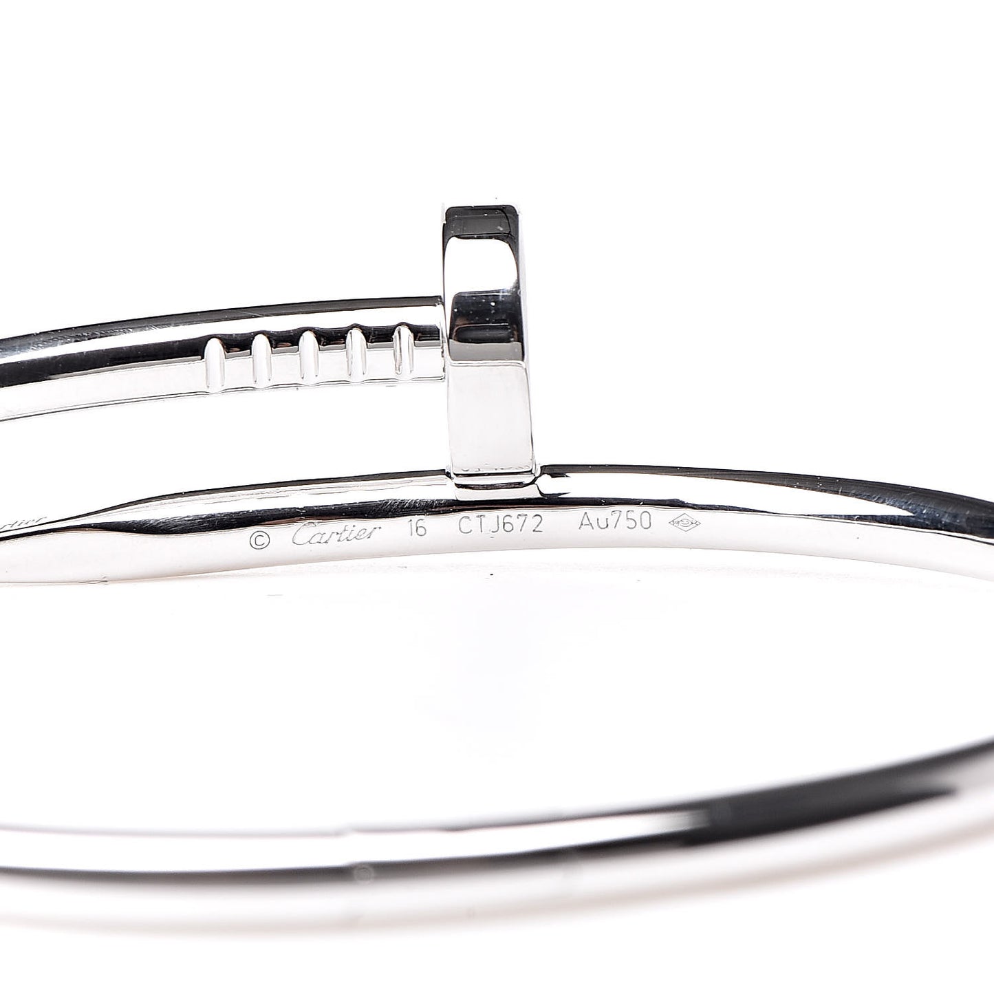 18K White Gold Juste Un Clou Bracelet 16