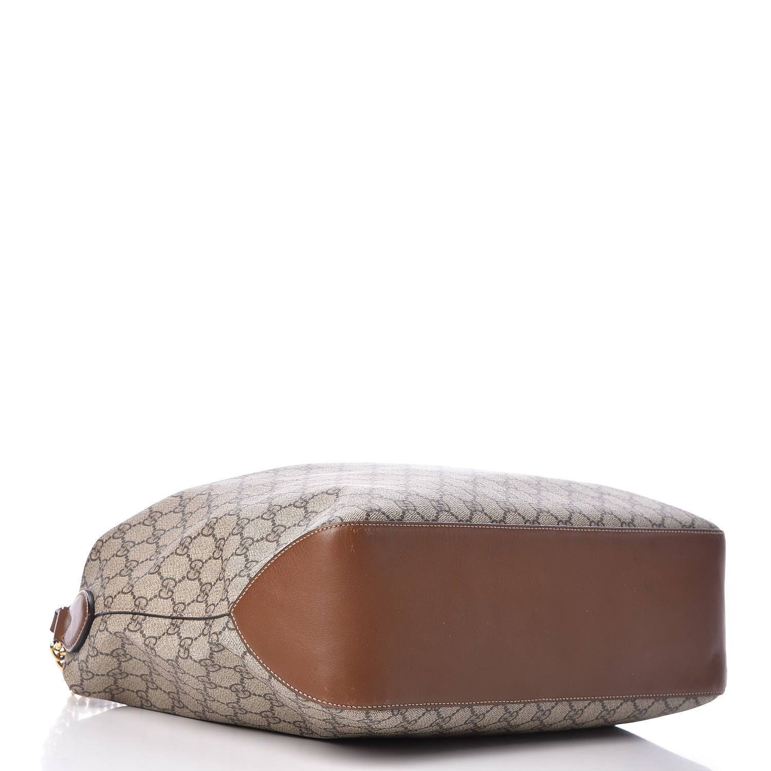 Gucci GG Supreme Monogram Large Linea A Hobo Light Brown 4 of 11