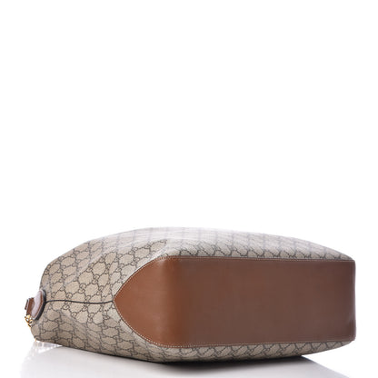 Gucci GG Supreme Monogram Large Linea A Hobo Light Brown 4 of 11