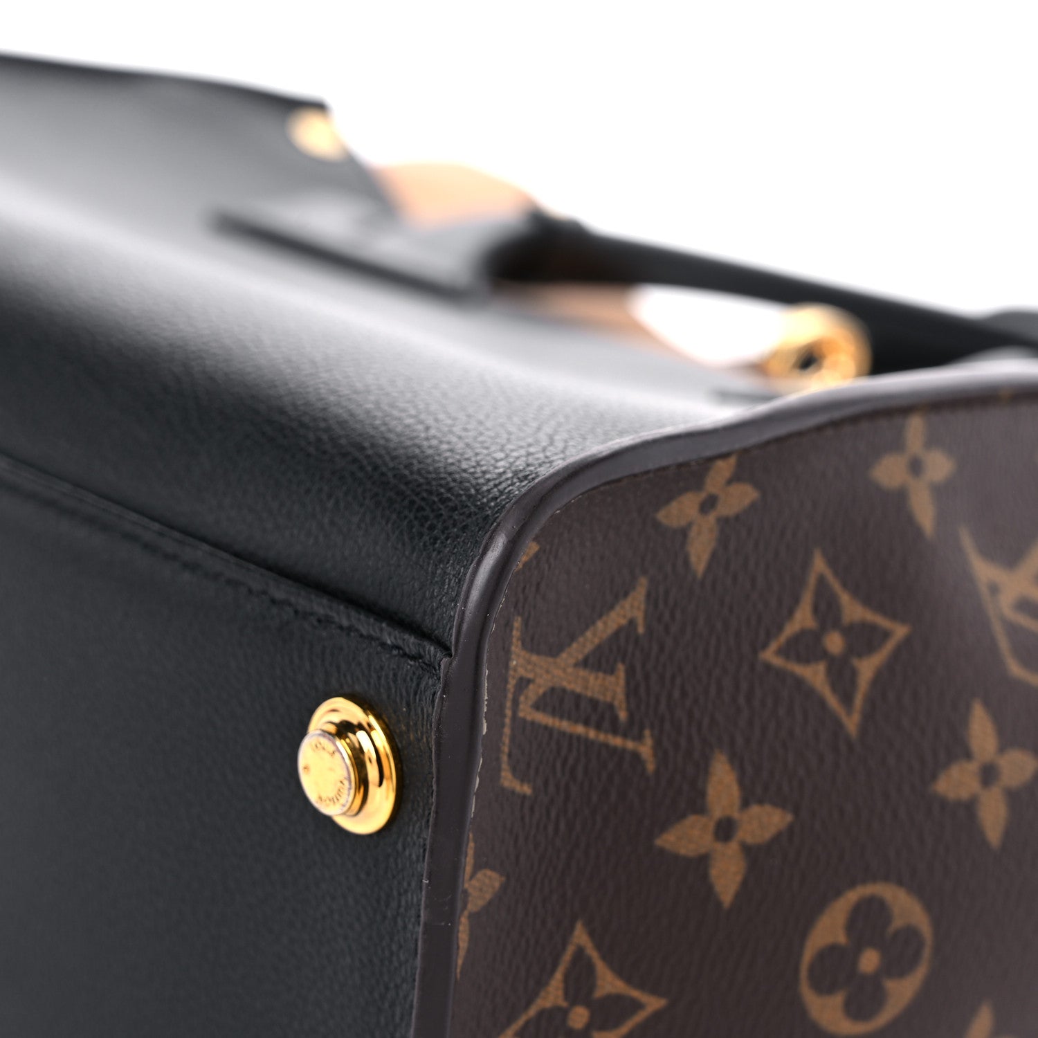 Louis Vuitton Calfskin Monogram On My Side Black 9 of 17