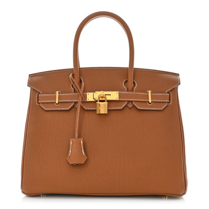 Hermes Togo Birkin 30 Gold 1 of 11