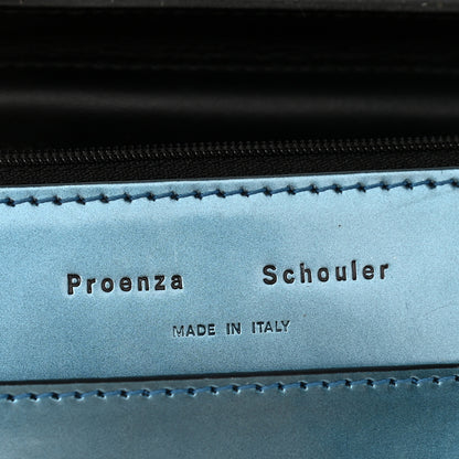 Proenza Schouler Metallic Calfskin PS1 Large Chain Wallet Ocean 6 of 8